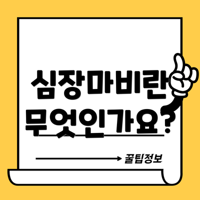 심장마비란 무엇인가요?