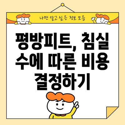 평방피트, 침실 수에 따른 비용 결정하기
