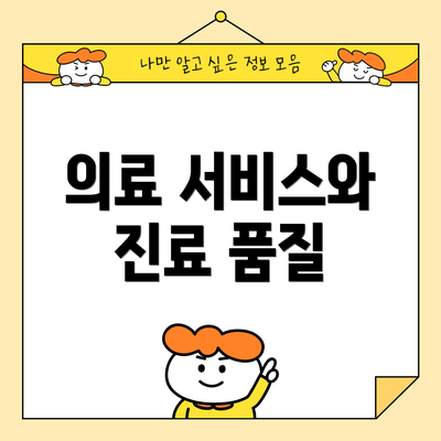 의료 서비스와 진료 품질