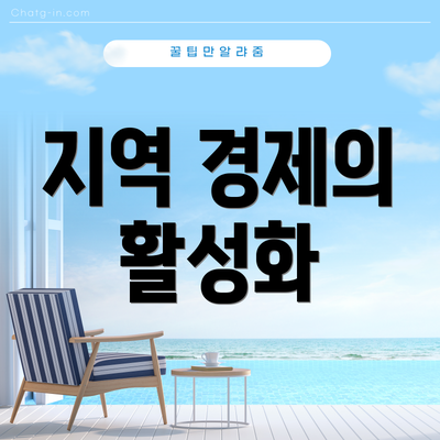 지역 경제의 활성화