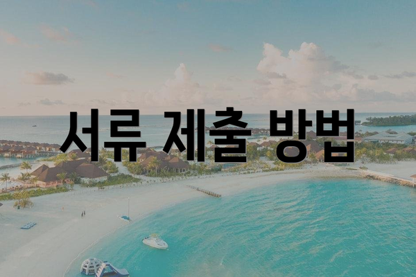 서류 제출 방법