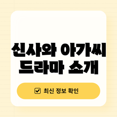 신사와 아가씨 드라마 소개