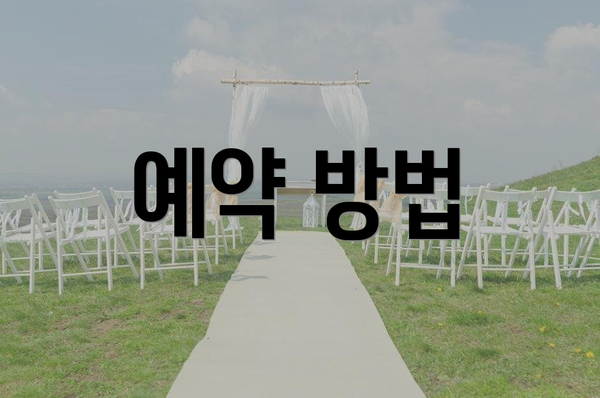 예약 방법