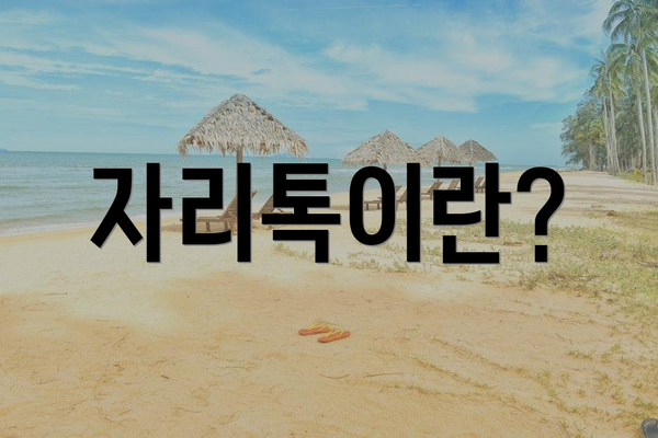 자리톡이란?