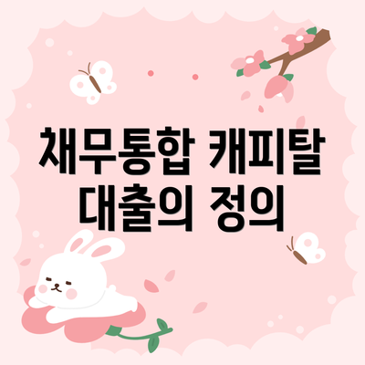 채무통합 캐피탈 대출의 정의