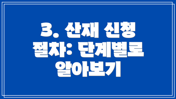3. 산재 신청 절차: 단계별로 알아보기